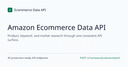 Ecommerce Data API