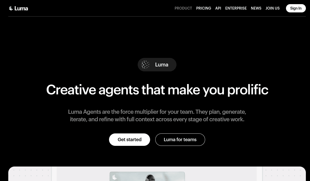 Luma Dream Machine