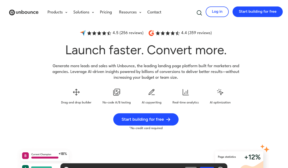 Unbounce Smart Builder