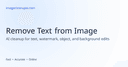 AI Image Cleanup Tool